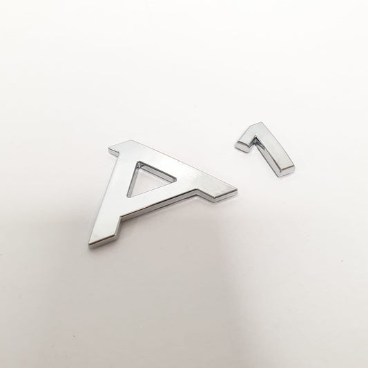 Audi A1 Rear Chrome Lettering for Boot Lid Trunk Badge Emblem