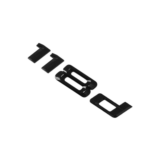 BMW 1 Series 118d Rear Gloss Black Letter Number Badge Emblem for Boot Lid Trunk