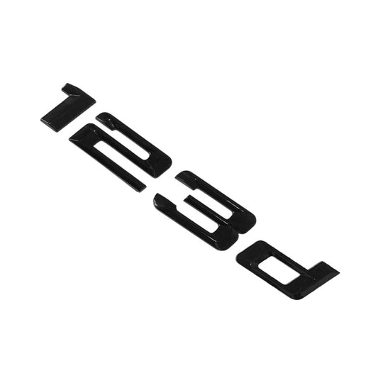 BMW 1 Series 123d Rear Gloss Black Letter Number Badge Emblem for Boot Lid Trunk
