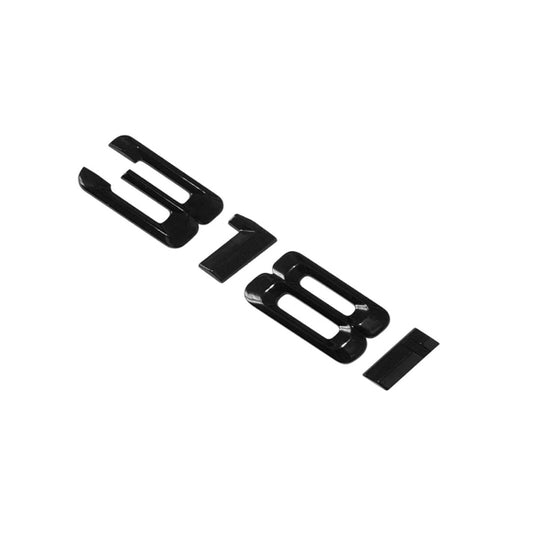 BMW 3 Series 318i Rear Gloss Black Letter Number Badge Emblem for Boot Lid Trunk