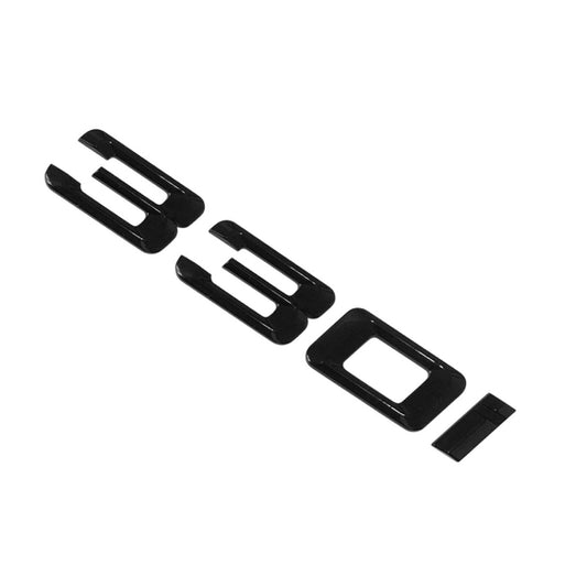 BMW 3 Series 330i Rear Gloss Black Letter Number Badge Emblem for Boot Lid Trunk
