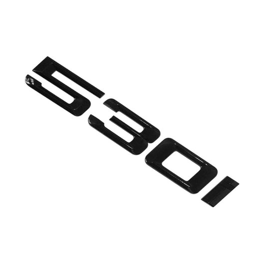 BMW 5 Series 530i Rear Gloss Black Letter Number Badge Emblem for Boot Lid Trunk