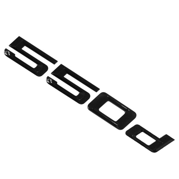 BMW 5 Series 550d Rear Gloss Black Letter Number Badge Emblem for Boot Lid Trunk