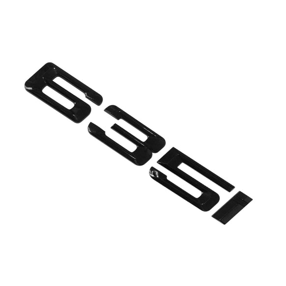 BMW 6 Series 635i Rear Gloss Black Letter Number Badge Emblem for Boot Lid Trunk