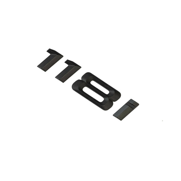 BMW 118i Badge Emblem Letter 1 Series Rear Boot Lid Trunk Matt Black