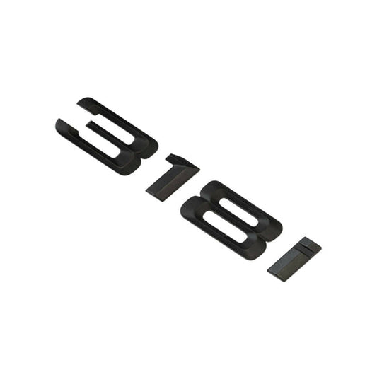 BMW 318i Badge Emblem Letter 3 Series Rear Boot Lid Trunk Matt Black