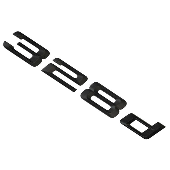 BMW 3 Series 328d Rear Matt Black Letter Number Badge Emblem for Boot Lid Trunk