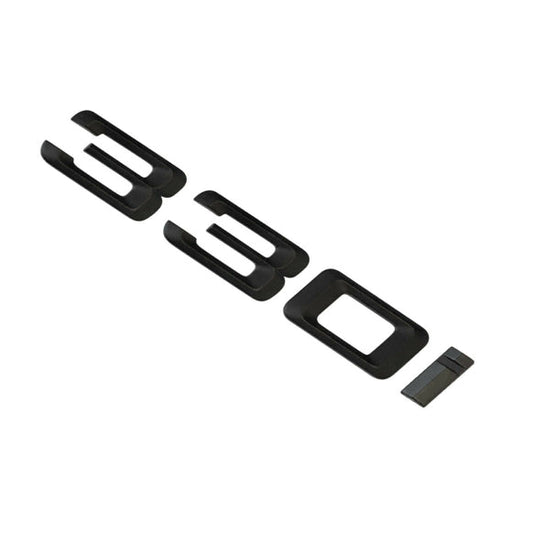 BMW 330i Badge Emblem Letter 3 Series Rear Boot Lid Trunk Matt Black