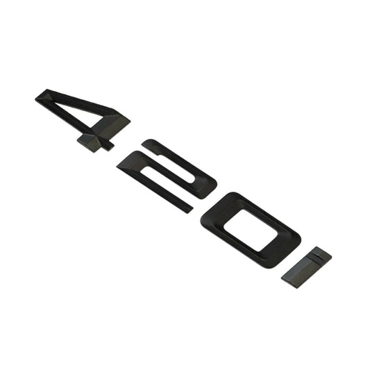 BMW 4 Series 420i Rear Matt Black Letter Number Badge Emblem for Boot Lid Trunk