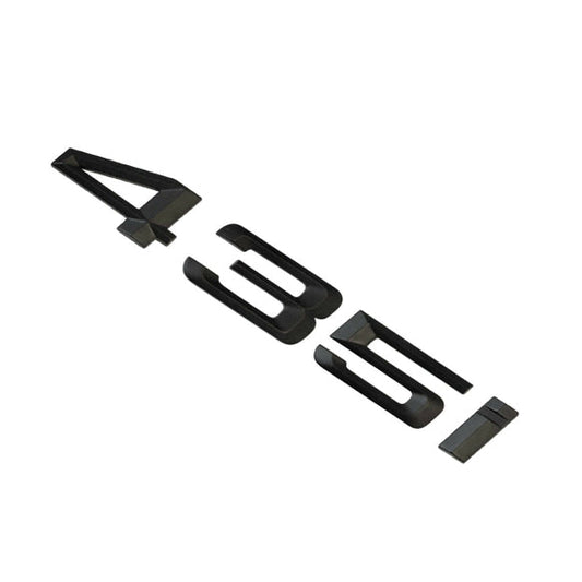 BMW 435i Badge Emblem Letter 4 Series Rear Boot Lid Trunk Matt Black