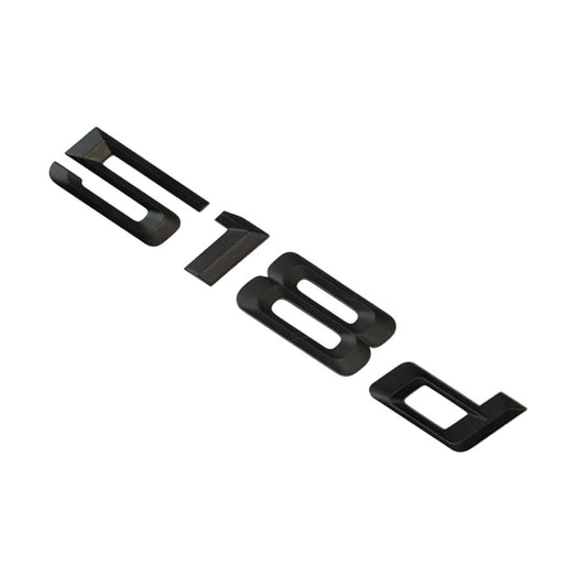 BMW 5 Series 518d Rear Matt Black Letter Number Badge Emblem for Boot Lid Trunk