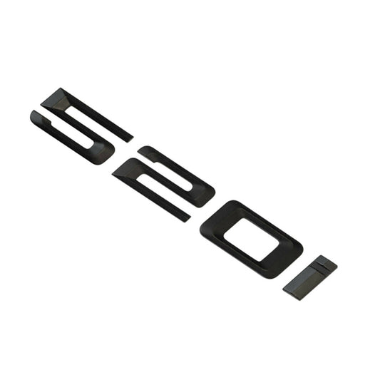 BMW 5 Series 520i Rear Matt Black Letter Number Badge Emblem for Boot Lid Trunk