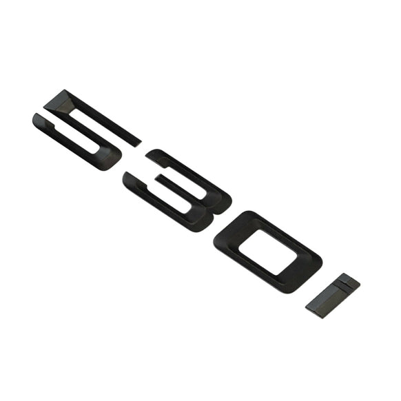 BMW 5 Series 530i Rear Matt Black Letter Number Badge Emblem for Boot Lid Trunk