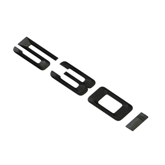 BMW 530i Badge Emblem Letter 5 Series Rear Boot Lid Trunk Matt Black