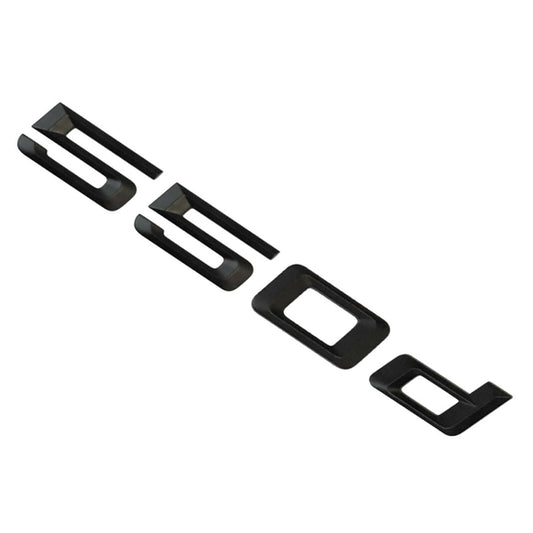 BMW 5 Series 550d Rear Matt Black Letter Number Badge Emblem for Boot Lid Trunk