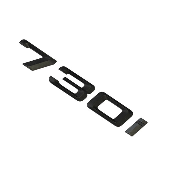 BMW 730i Badge Emblem Letter 7 Series Rear Boot Lid Trunk Matt Black