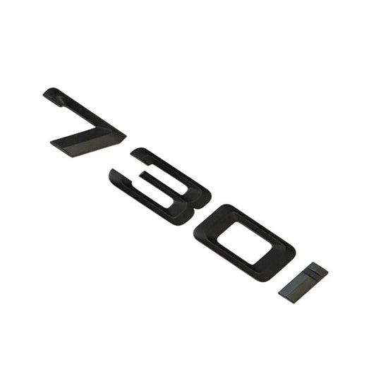 BMW 730i Badge Emblem Letter 7 Series Rear Boot Lid Trunk Matt Black