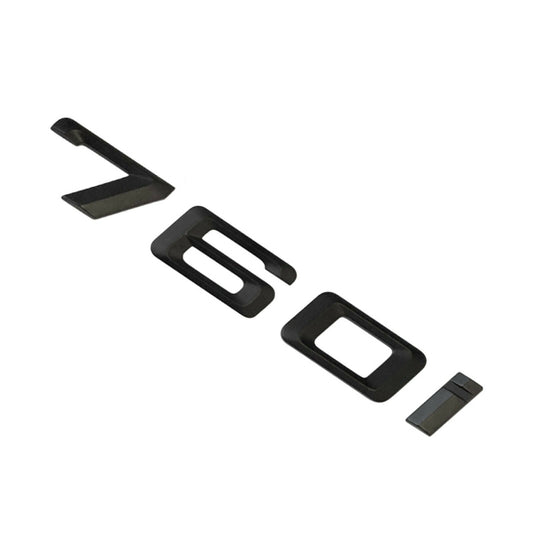 BMW 7 Series 760i Rear Matt Black Letter Number Badge Emblem for Boot Lid Trunk