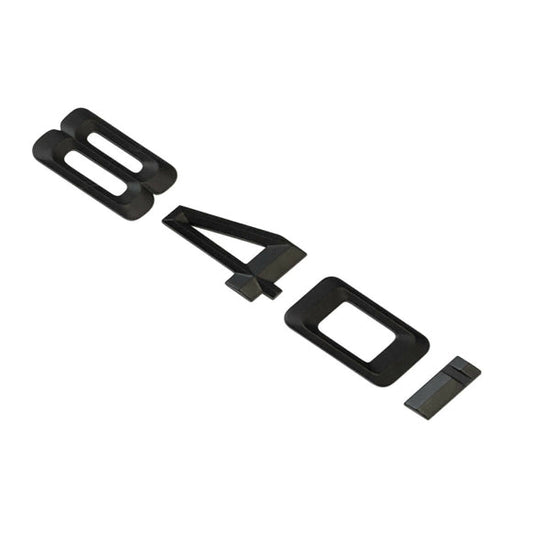BMW 840i Badge Emblem Letter 8 Series Rear Boot Lid Trunk Matt Black