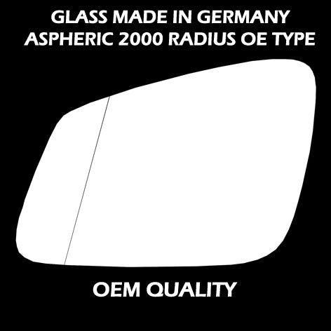 for BMW - 2 Series 2014 to 2020 Wing Mirror Glass LEFT HAND UK Passenger Side 1 Door