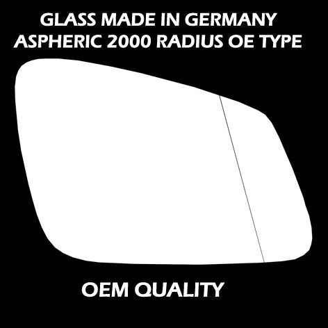 for BMW - 6 Series 2011 to 2020 Wing Mirror Glass RIGHT HAND UK Driver Side 120 Door