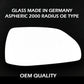 for Q7 2015 to 2021 Wing Mirror Glass RIGHT HAND UK Driver Side Door