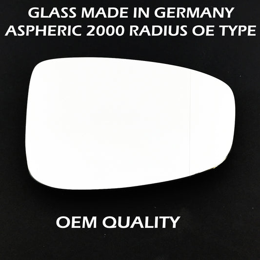 for Mazda - CX 3 2015 to 2020 Wing Mirror Glass RIGHT HAND UK Driver Side 368 Door