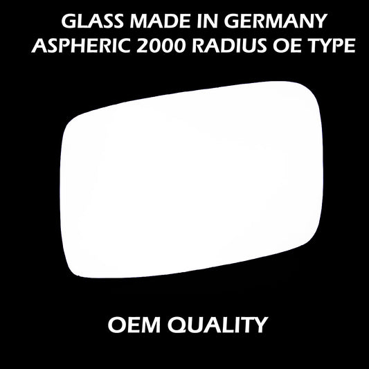 for Volvo - 850 1992 to 1997 Wing Mirror Glass LEFT HAND UK Passenger Side 784 Door