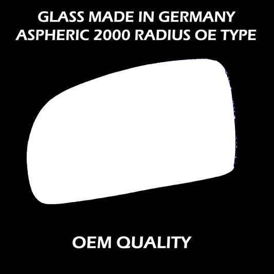 for Daewoo - Leganza 1997 to 2002 Wing Mirror Glass LEFT HAND UK Passenger Side 138 Door