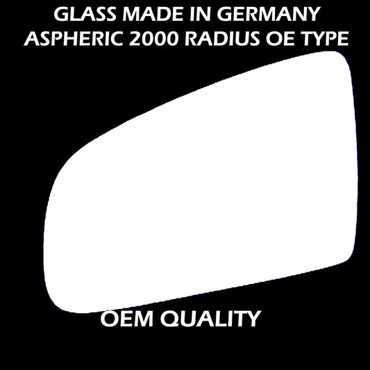 for Audi A6 2004 to 2008 Wing Mirror Glass LEFT HAND UK Passenger Side Door