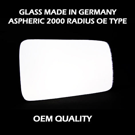 for Nissan - Bluebird 1980 to 1986 Wing Mirror Glass LEFT HAND UK Passenger Side 424 Door