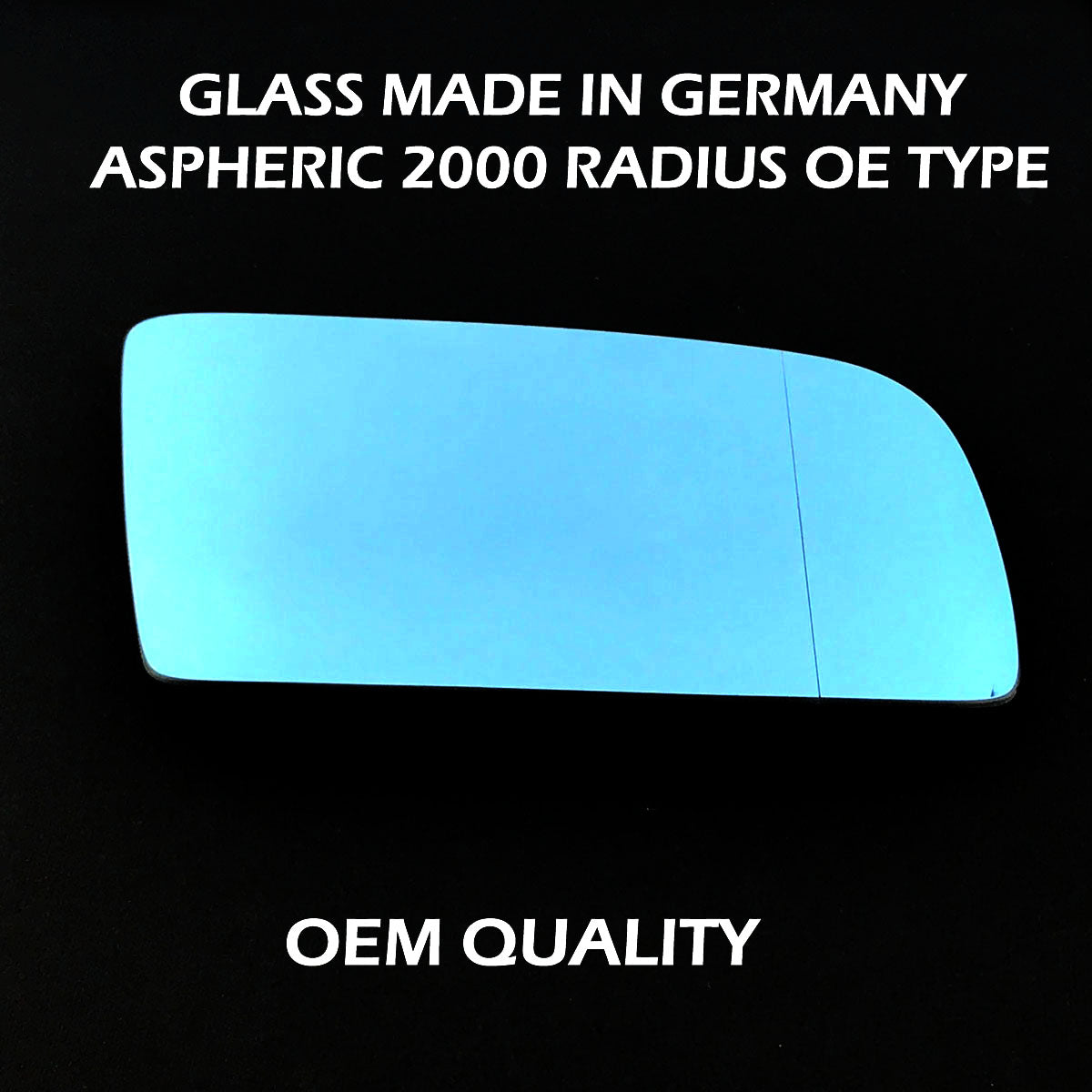 for BMW - 5 Series 2003 to 2009 Wing Mirror Glass RIGHT HAND UK Driver Side 97 Door