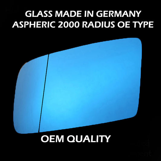 for BMW - 6 Series 2004 to 2010 Wing Mirror Glass LEFT HAND UK Passenger Side 112 Door