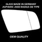for BMW - 5 Series 2003 to 2009 Wing Mirror Glass RIGHT HAND UK Driver Side 100 Door