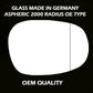 for BMW - 1 Series 2010 to 2012 Wing Mirror Glass RIGHT HAND UK Driver Side 54 Door