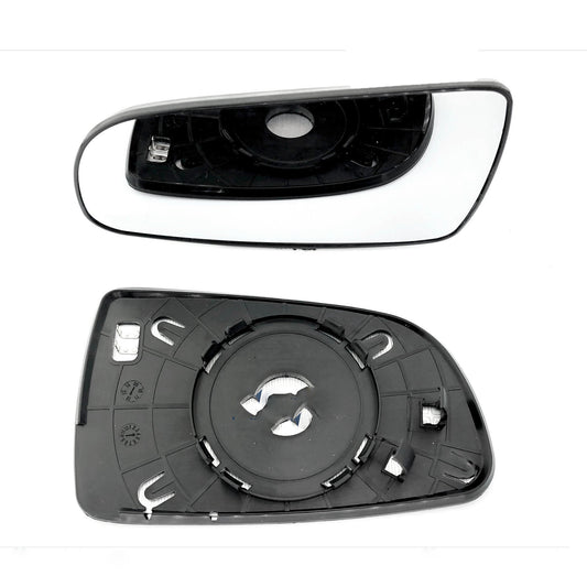 for Chevrolet - Kalos 2008 to 2020 Wing Mirror Glass With Base LEFT HAND UK Passenger Side 68 Door