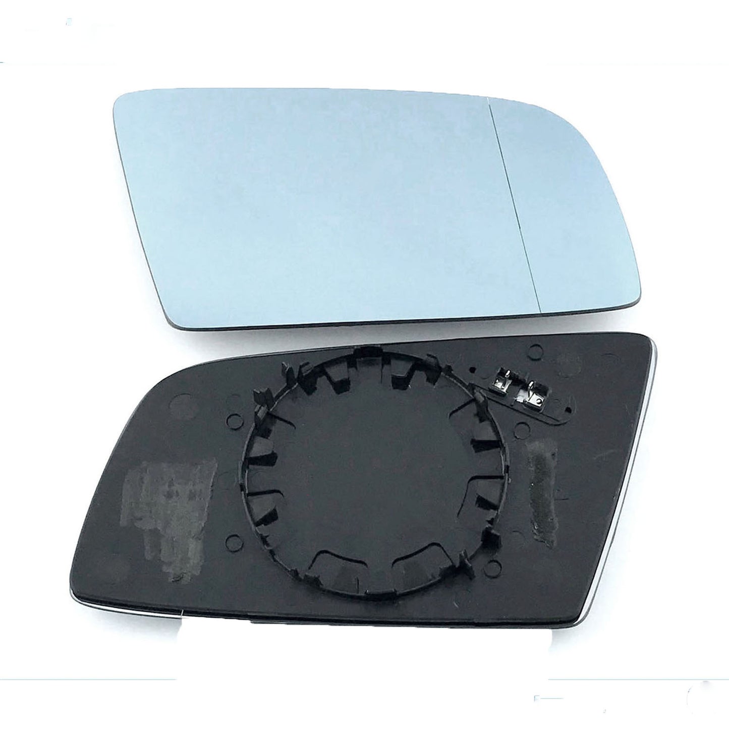 for BMW - 5 Series 2003 to 2009 Wing Mirror Glass With Base RIGHT HAND UK Driver Side 101 Door