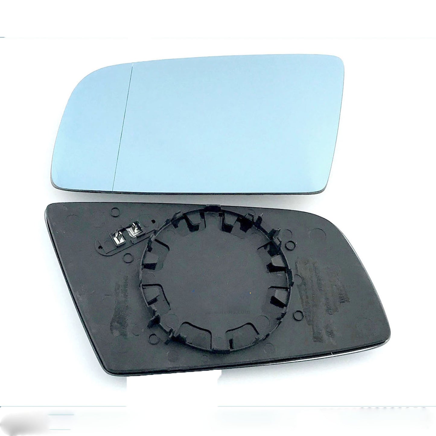 for BMW - 5 Series 2003 to 2009 Wing Mirror Glass With Base LEFT HAND UK Passenger Side 102 Door