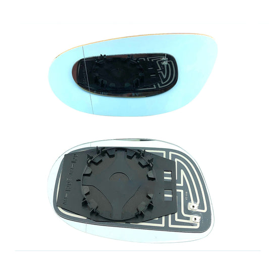 for FIAT - Croma 2005 to 2007 Wing Mirror Glass With Base LEFT HAND UK Passenger Side 185 Door