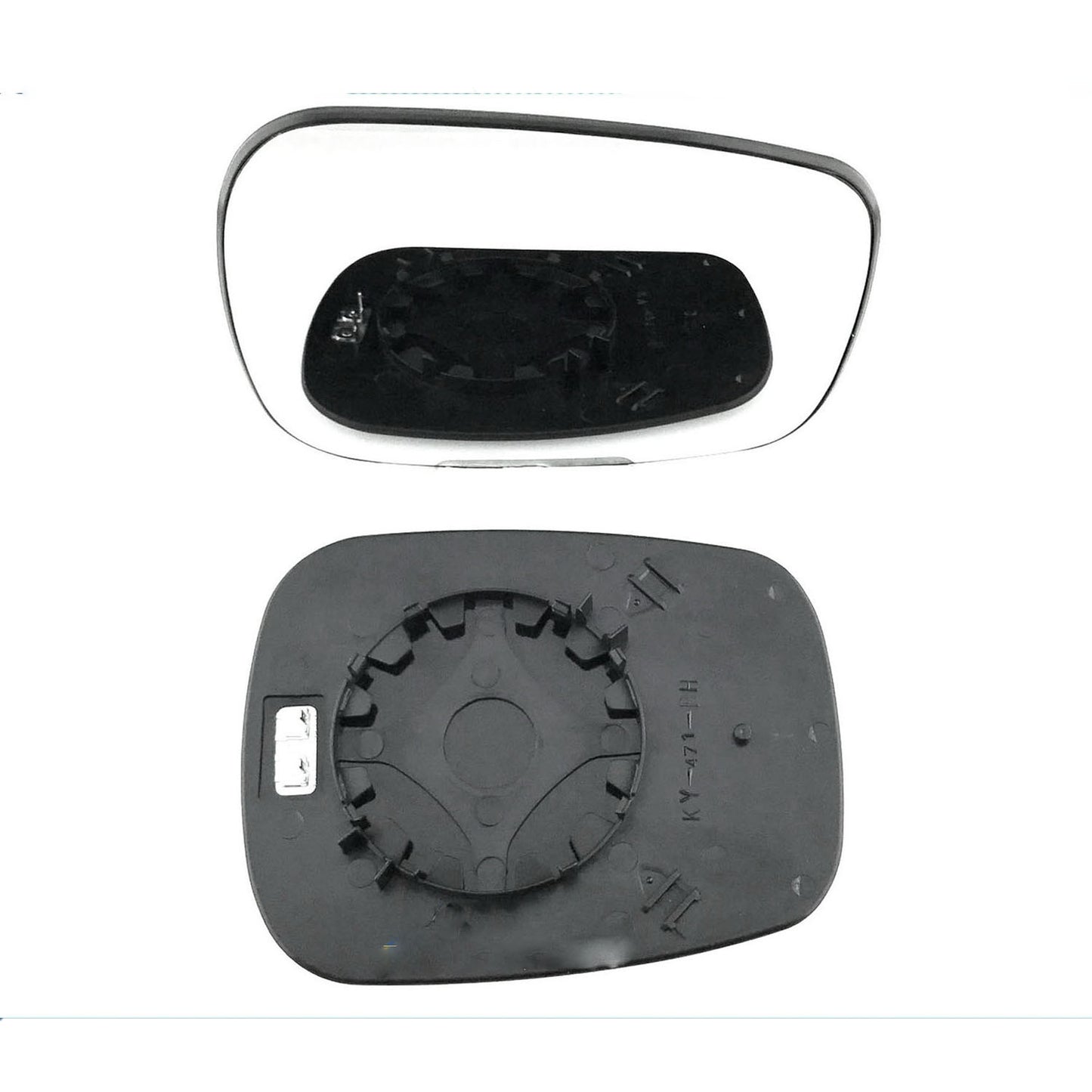 for Nissan - Kubistar 2003 to 2008 Wing Mirror Glass With Base LEFT HAND UK Passenger Side 431 Door