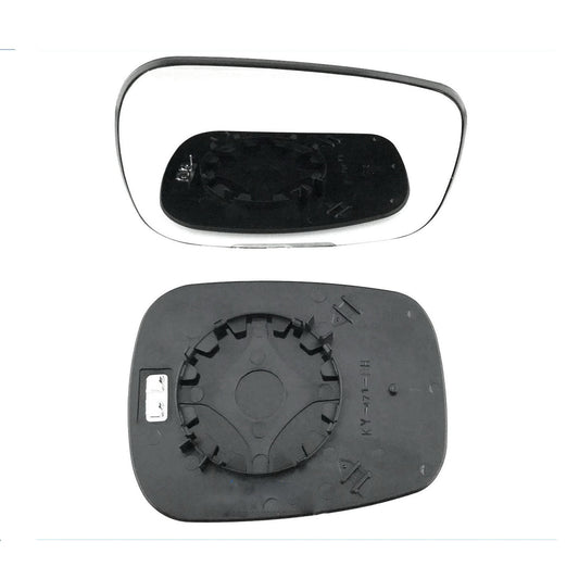 for Nissan - Kubistar 2003 to 2008 Wing Mirror Glass With Base RIGHT HAND UK Driver Side 432 Door