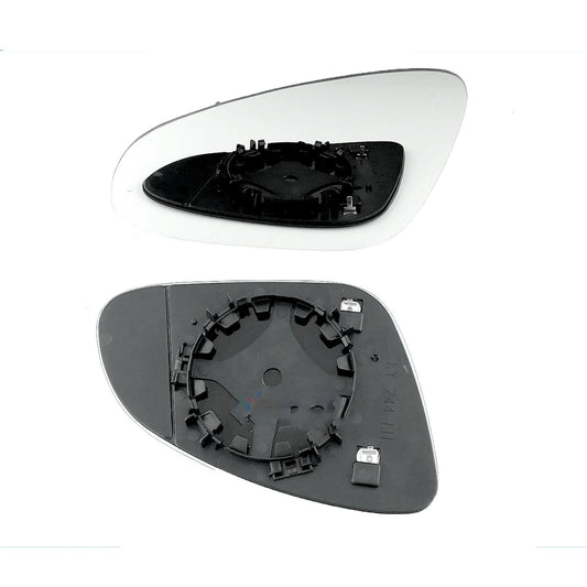 for Vauxhall - Cascada 2013 to 2018 Wing Mirror Glass With Base LEFT HAND UK Passenger Side 711 Door