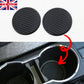 Car Vehicle Water Cups Slot Non-Slip Carbon Fiber Look Mat Accessories set BMW Mercedes Audi Honda Nissan