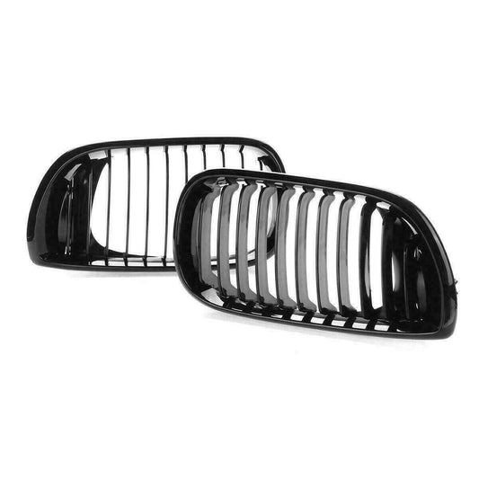 BMW 3 Series E46 2002-05 Facelift Front Kidney Grille Gloss Black