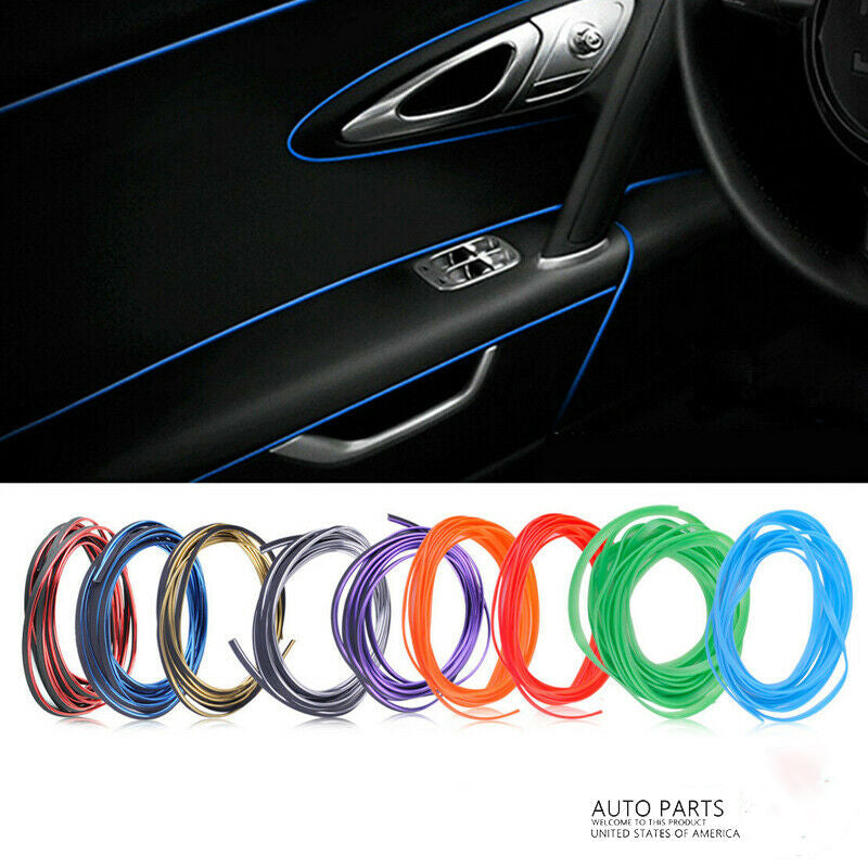 5M DIY Car Interior Decor Decoration Moulding Trim Strip Line Accessories AE UK