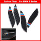 Carbon Fiber Interior Door Pull Handle Cover Trim Fit for BMW F30 F31 F32 UK