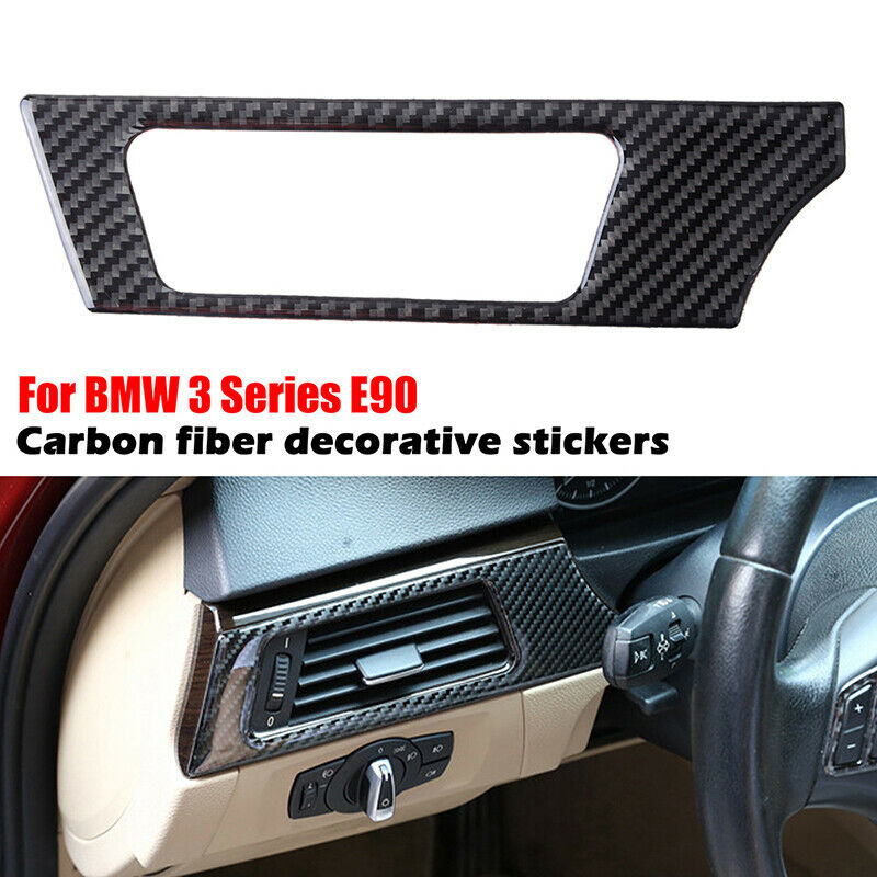 Carbon Fiber Interior Side Air Vent Outlet Trim For BMW 3 Series E90-92 05-12 UK