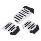 1 Set Silver Universal Non-Slip Pedals Pad Cover Car Interior Decor Accessories