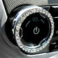 1x SUV Diamond Switch Car Accessories Button Ring Start Bling Decoration Circle
