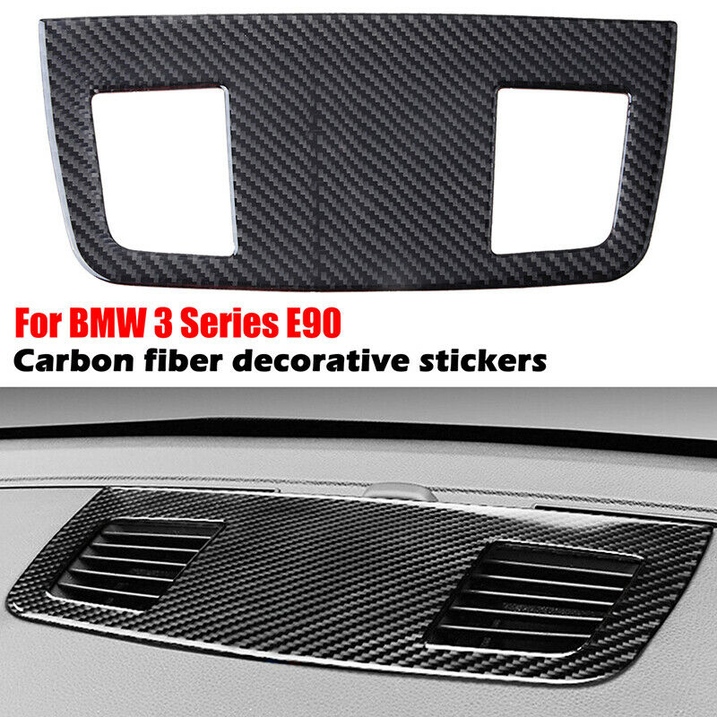 Carbon Fiber Dashboard Air Outlet Vent Frame Cover For BMW 3 Series E90 / E91 ae